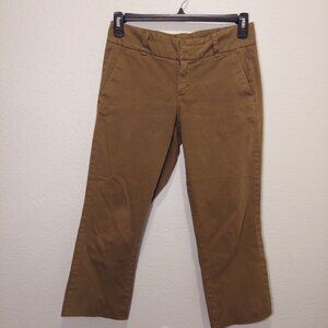 J.Crew Andie Straight Leg Chinos - Forest Green - Size 4